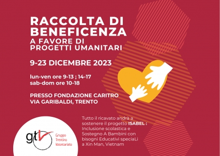 Raccolta di beneficenza - a sostegno del progetto ISABEL